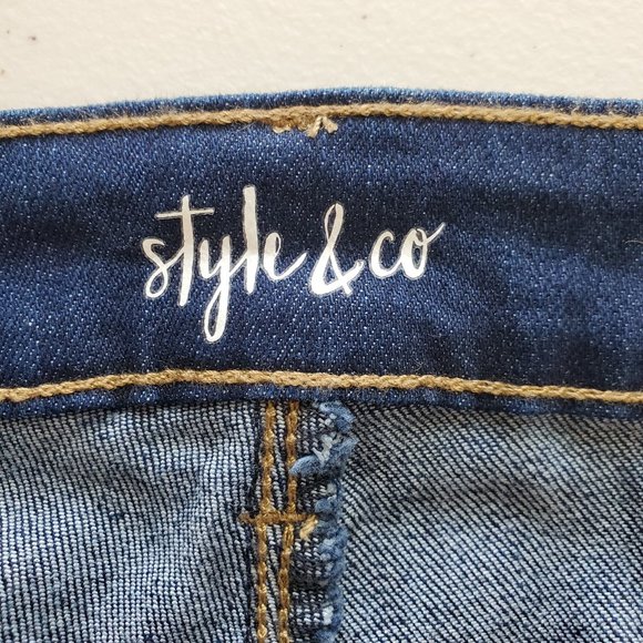Style & Co Jeans Curvy-Fit Cuffed Boyfriend 6 - Picture 8 of 11